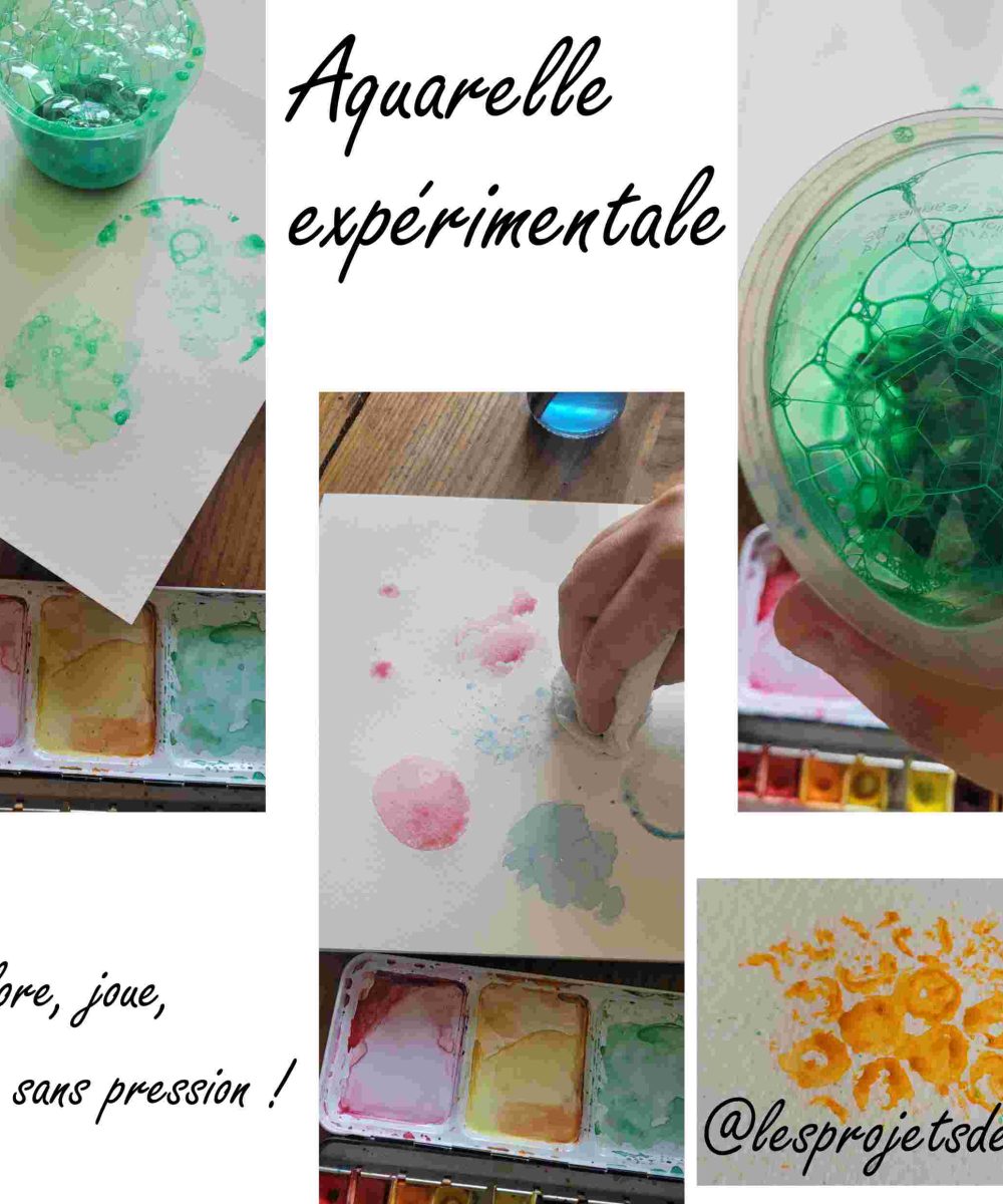 Visuels atelier Aquarelle expérimentale